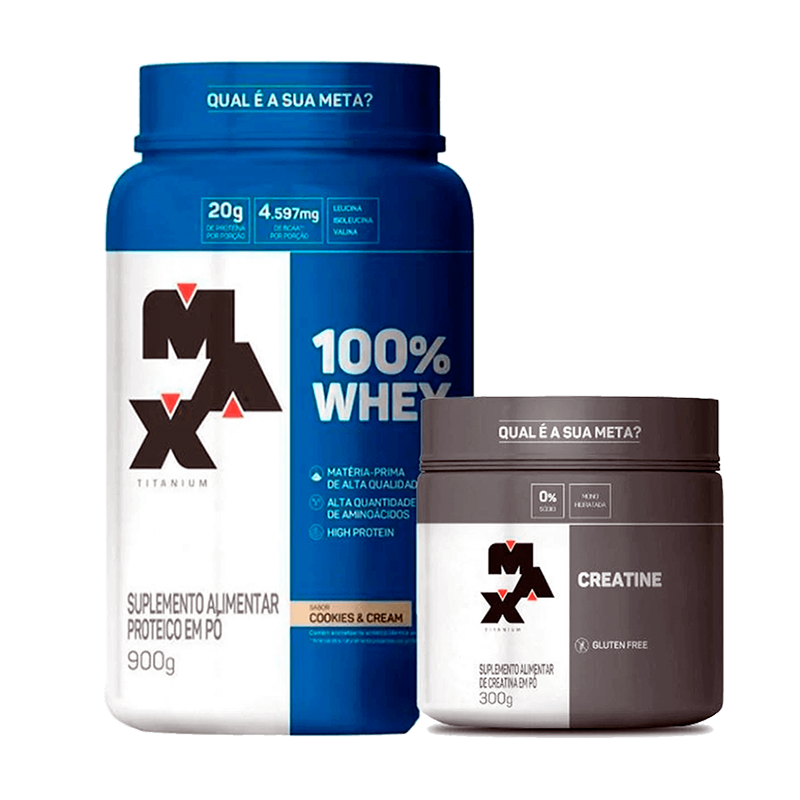 Whey Pure e Creatina 300g Max Titanium