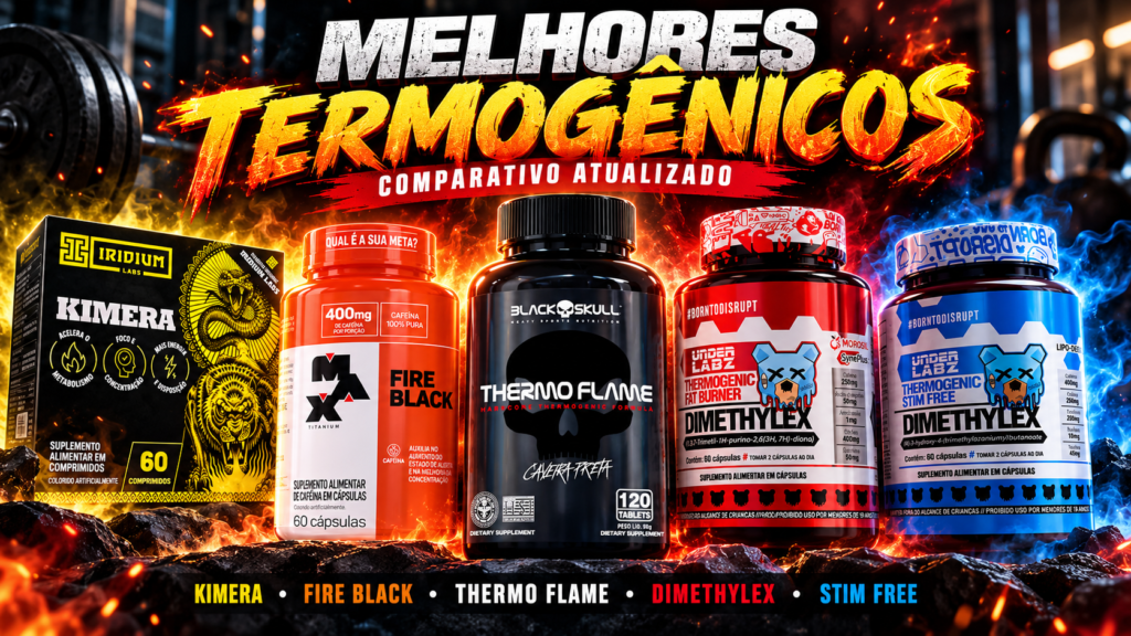 Melhores termogênicos: qual escolher por preço, cafeína e rendimento? 1 Melhores termogênicos: qual escolher por preço, cafeína e rendimento?